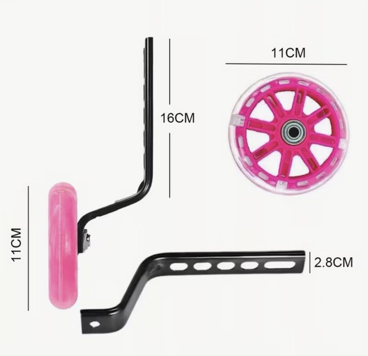 Rodinhas bicicleta rosas