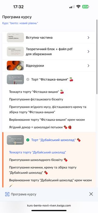 курс по бенто тортам для новачків, відео уроки