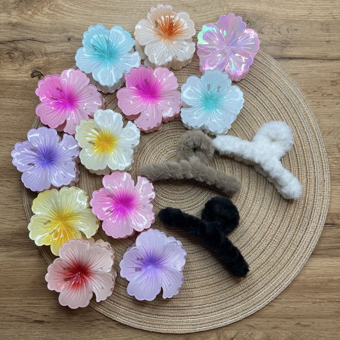 Крабик плюш, крабик квітка, крабики, крабік, гавайська квітка, заколка