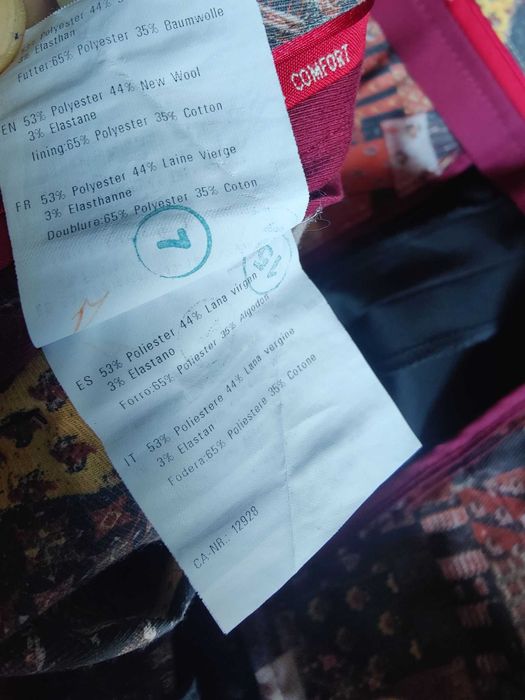 Джинсы брюки Meyer wool mix trousers Germany w36 stretch black.