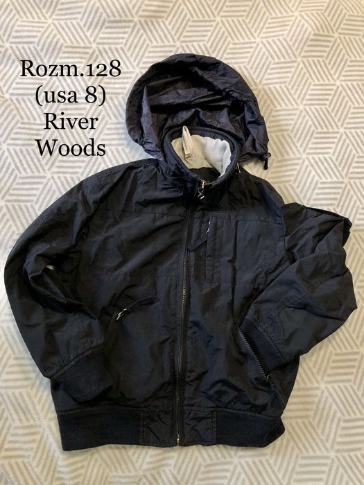 Rozm.128, River Woods kurtka wiatrówka, przeciwdeszczowa dla chłopca