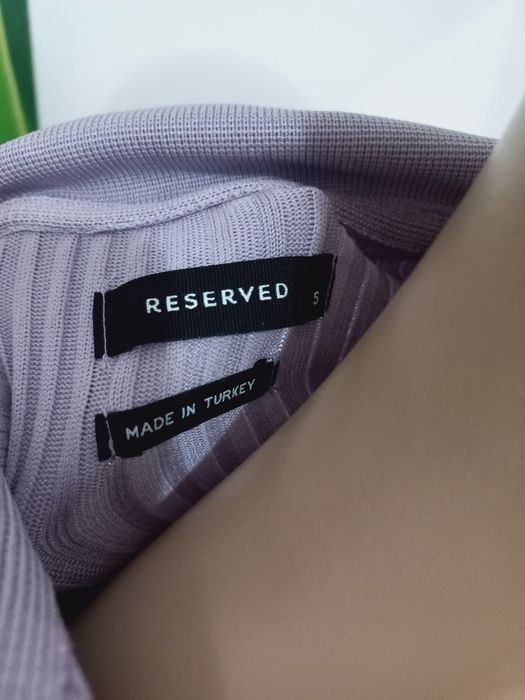 Bluzeczka sweterek wiosnna liliowy M