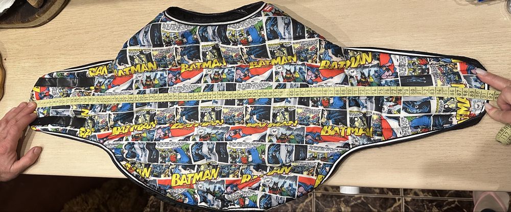 Курточка-накидка для собак WAUDOG Clothes, малюнок "Бетмен комікс"