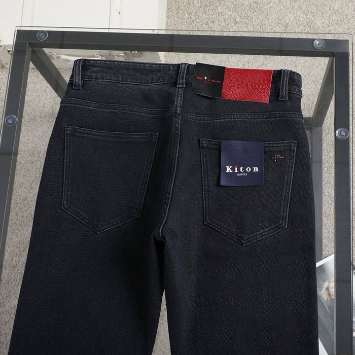 Джинси Kiton чорні чоловічі нові мужские черные брюки штаны
