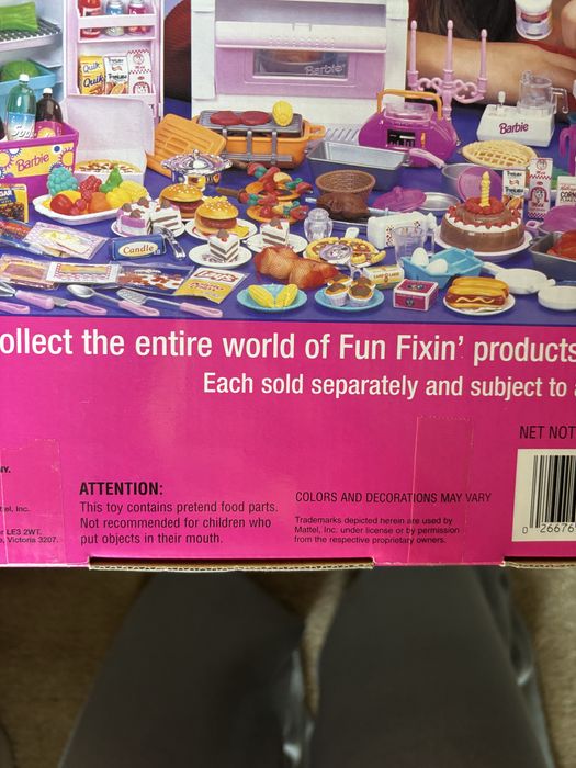 1997 Zestaw Mattel Barbie Fun Fixin Refrigerator