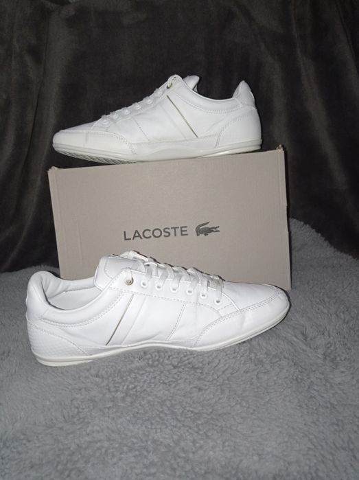 Buty Lacoste Chaymon rozmiar 43 białe złote skóra Nowe super skórzane