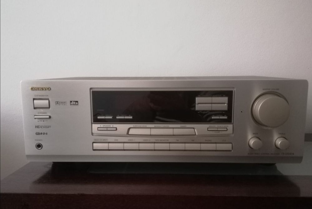 Ampituner Onkyo TX-DS474 do kina 5.1 zestaw głośników