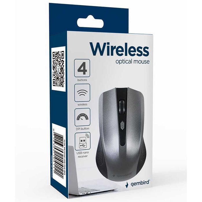 Миша комп'ютерна бездротова Gembird MUSW-4B-04-BG