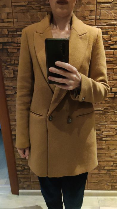 Zara пиджак женский шерстяной S-XS