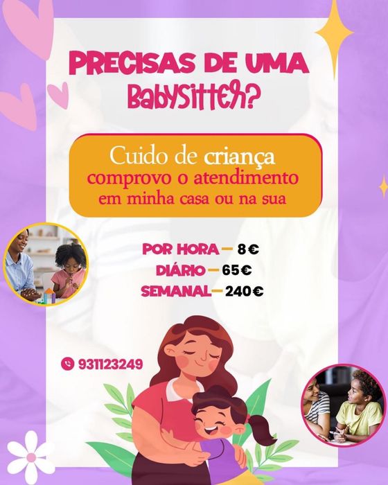 Babysitting, Setubal e arredores