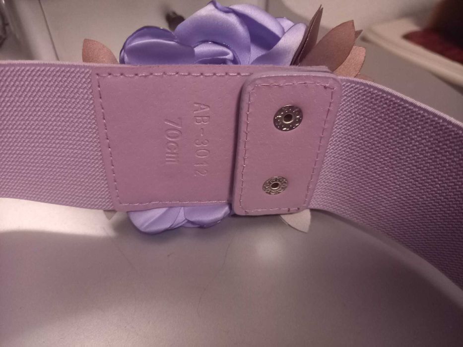 Liliowy pasek - 70 cm