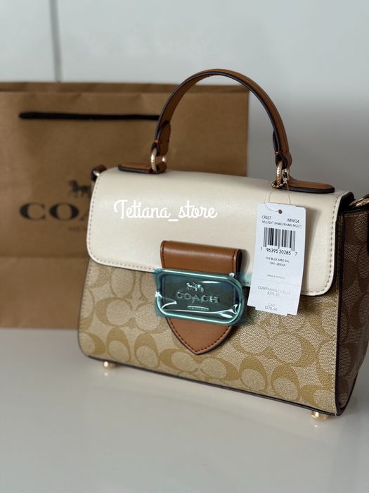 Coach Morgan Top Handle Satchel Коач морган Натуральна шкіра