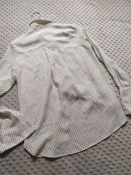 Koszula damska w kropki wzory Mango XS długi rękaw