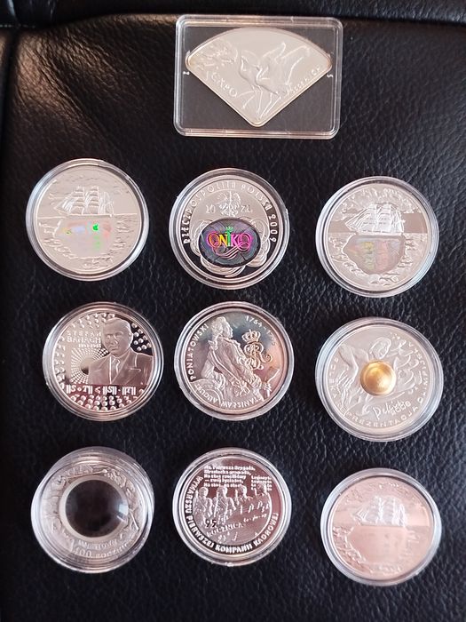 10 x 10 zł Srebrne monety NBPu