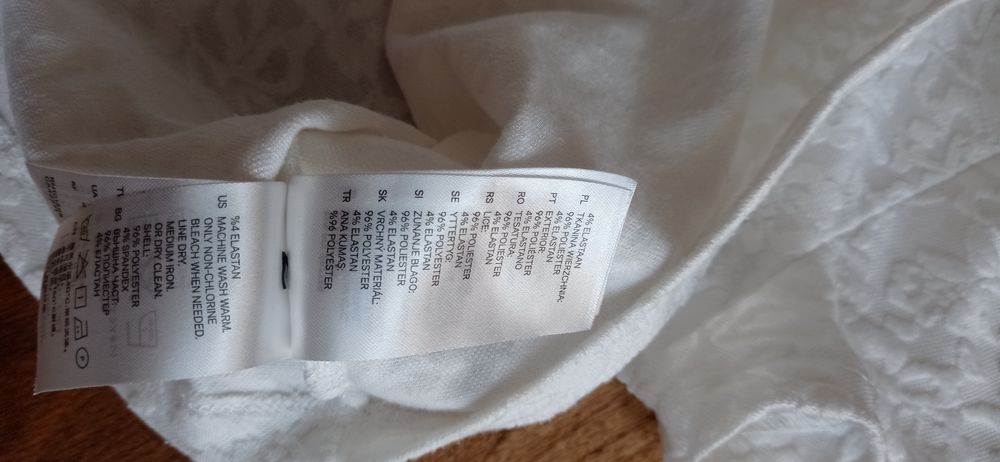 Top bluzeczka biała, rozm S, H&M