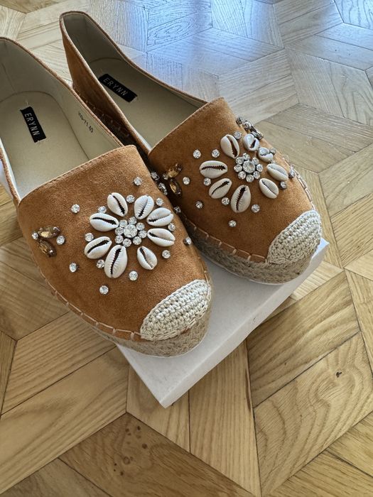 Espadryle brązowe