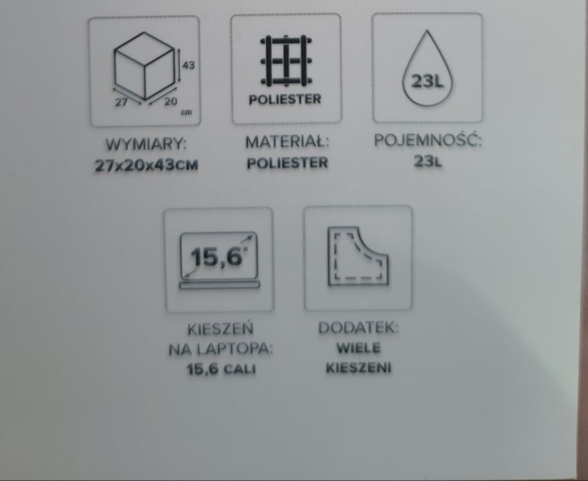 Plecak Puccini, różowy, 23L