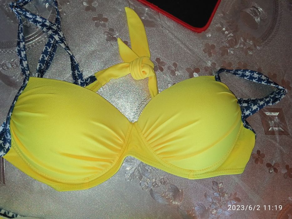 Купальник жовто синій