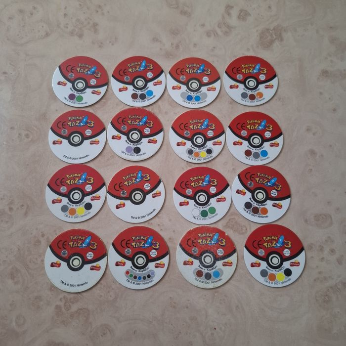 Tazos Pokémon originais Matutano
