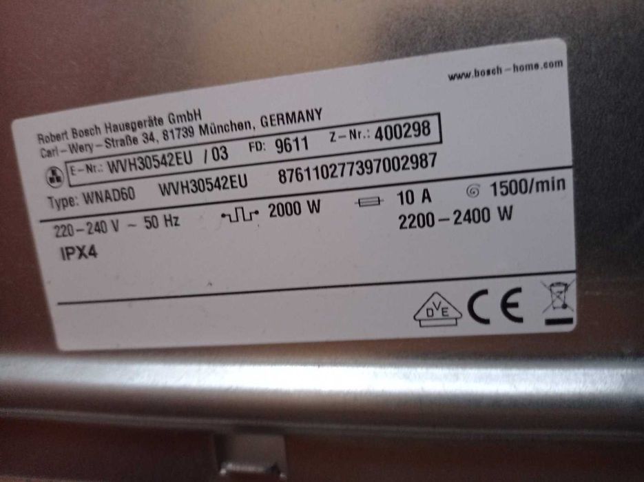 Стирально-сушильная машина автоматическая Bosch WVH30542EU на запчасти