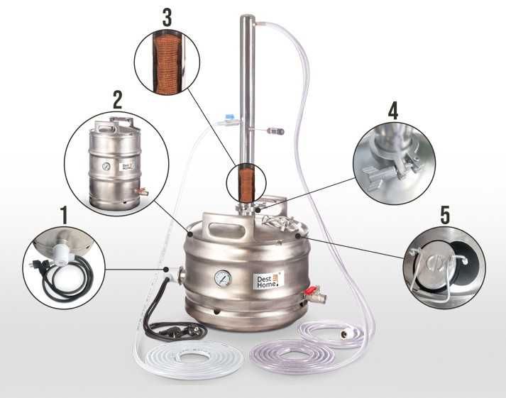 Zbiornik 25L do piwa, wina, bimbru, KEG, zestaw, destylator