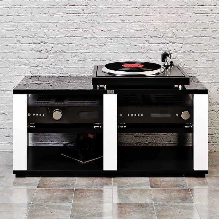 Stolik hifi, szafka pod gramofon, na płyty winylowe audio FOS, Rabaty