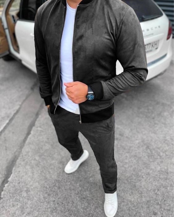 Чоловічий замшевий костюм/5