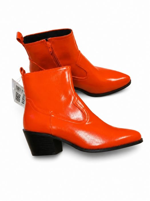 Czerwone botki cowboy western 39 modne fashion Even&Odd