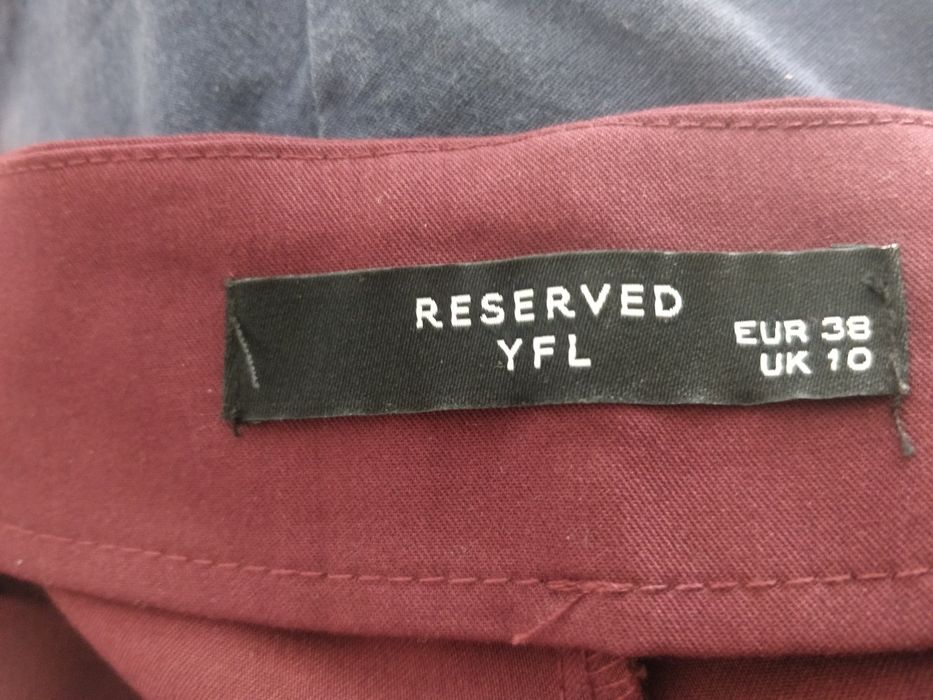 Spodnie damskie Reserved 38, bordo