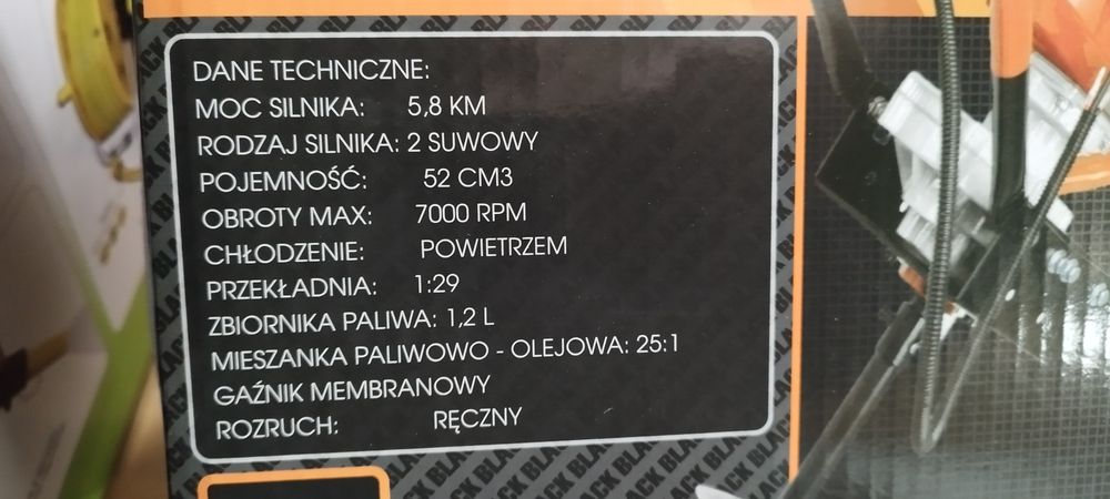 Wiertnica Świder spalinowa Black