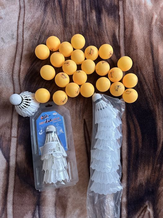 24 м’ячика Ao Li Shi + 4 пір’яних воланчики + 8 пластикових Haoxin