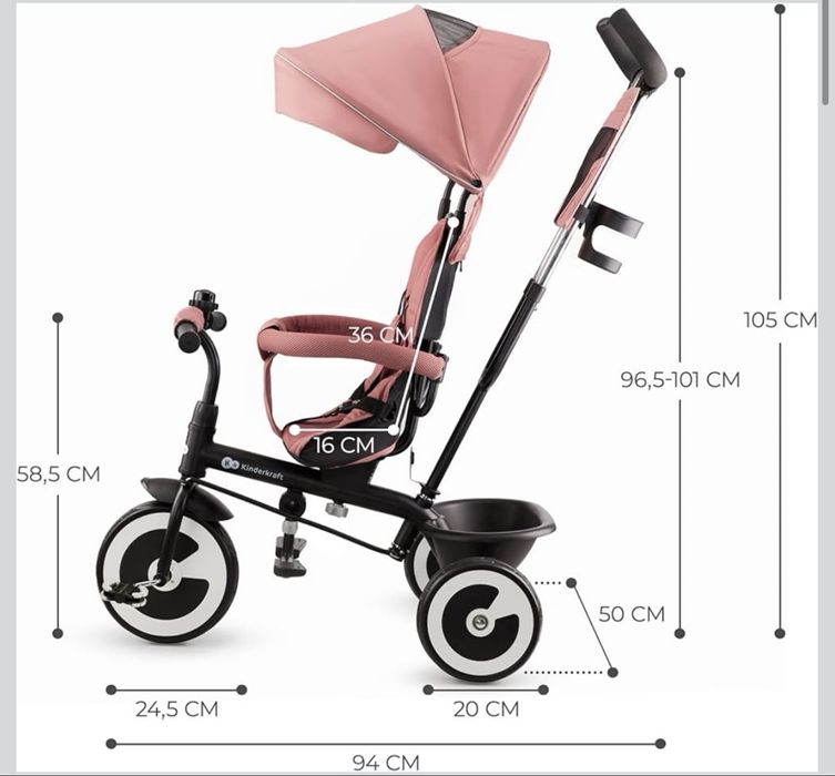 Triciclo evolutivo Rosa