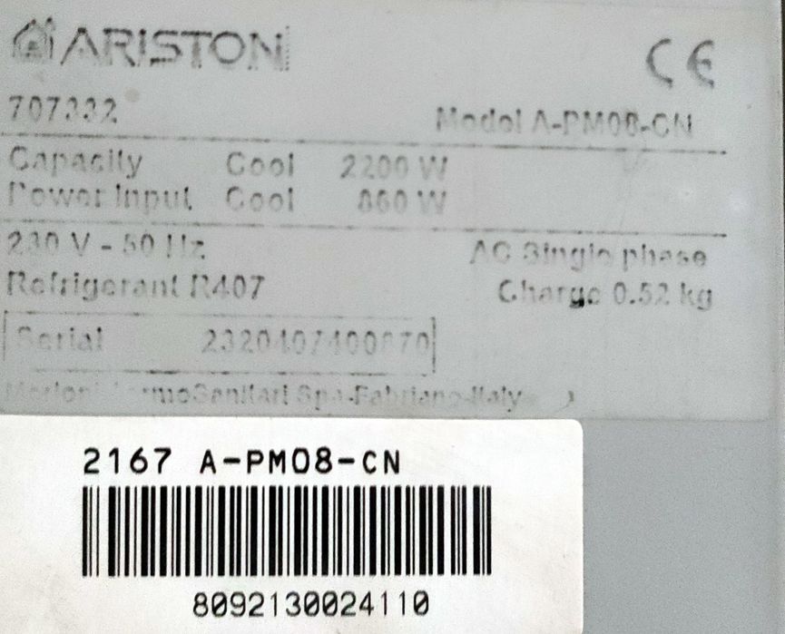 Ar condicionado portátil marca ariston