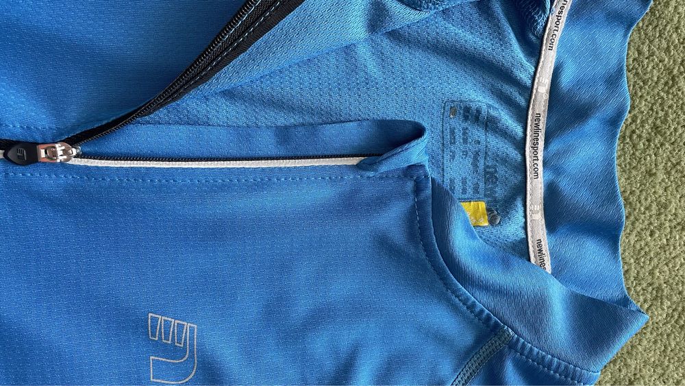koszulka i bluza biegowa rozm XS, S, niebieski, lekkie, szybko schnące