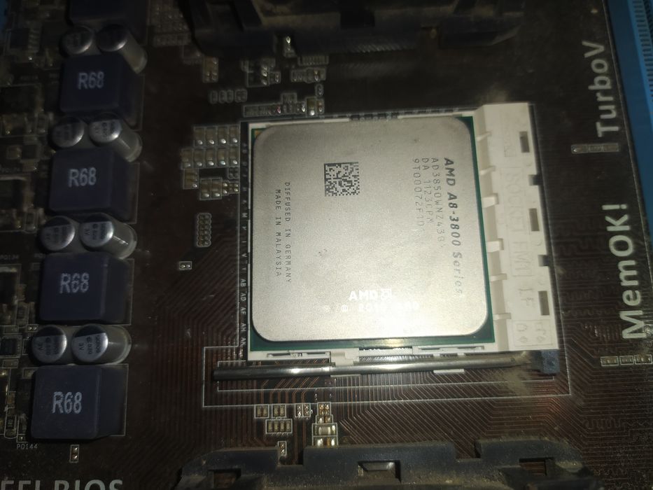 комплект FIA75 + a8-3850 + 4gb ddr3