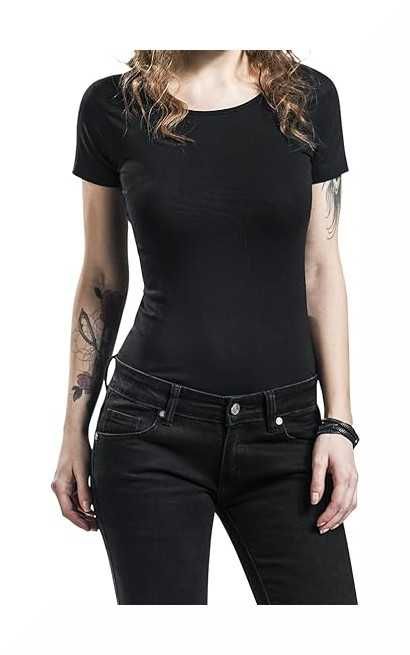 Damskie Body URBAN CLASSICS L Z Krótkim Rękawem Czarne