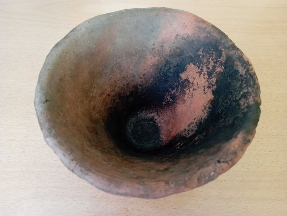 Ancient clay jug used to collect resin from pine trees64552773211011121