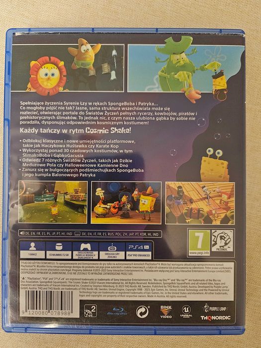 SpongeBob Kanciastoporty The Cosmic Shake (Gra PS4) Dubbing PL