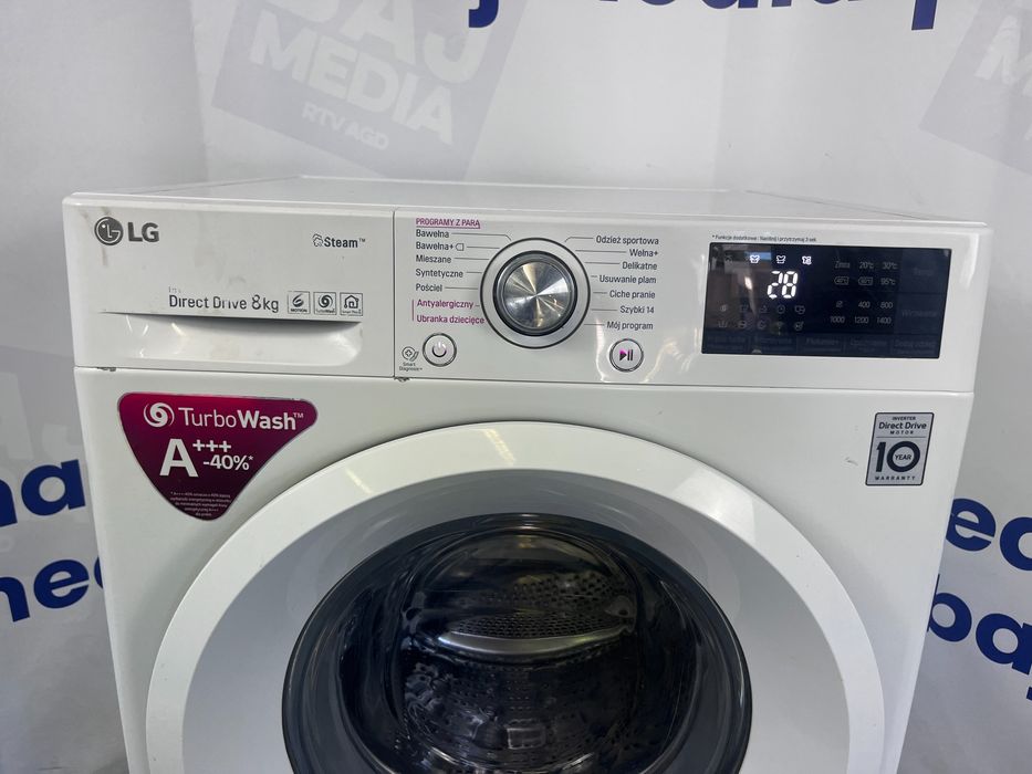 Pralka LG Direct Drive Funkcje Pary 8kg/1400/A+++Dostawa/Gwarancja