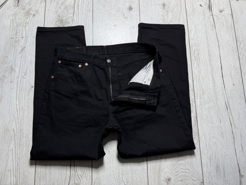 LEVI’S 521 czarne jeansy o prostym kroju straight fit r.XL 36/32
