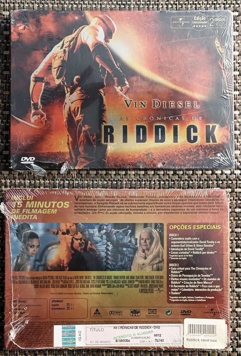 7 DVDs - Ed. Colecionador - Caixa Metálica - Raros - Muito Bom Estado