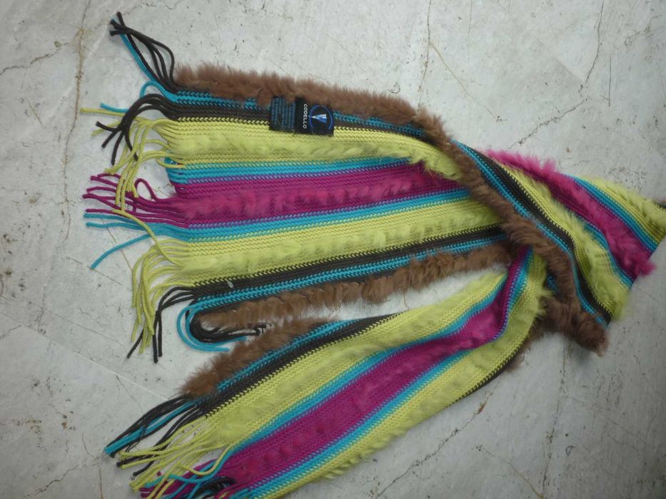 Codello piękny szal z futerkiem