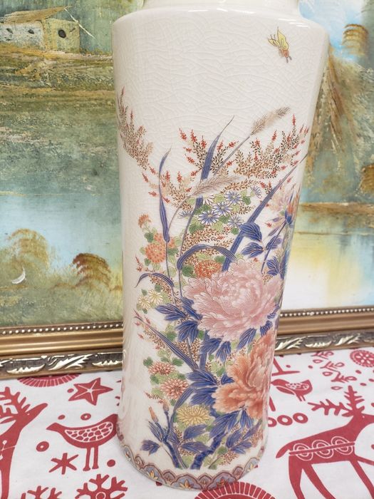 jarra porcelana craquelet japonesa