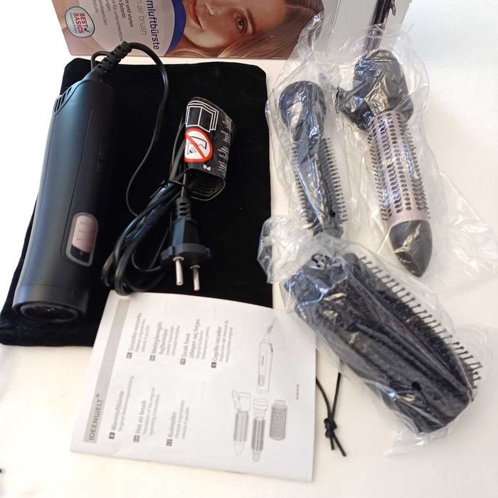 Фен гребінець для укладання волосся 3 насадки.