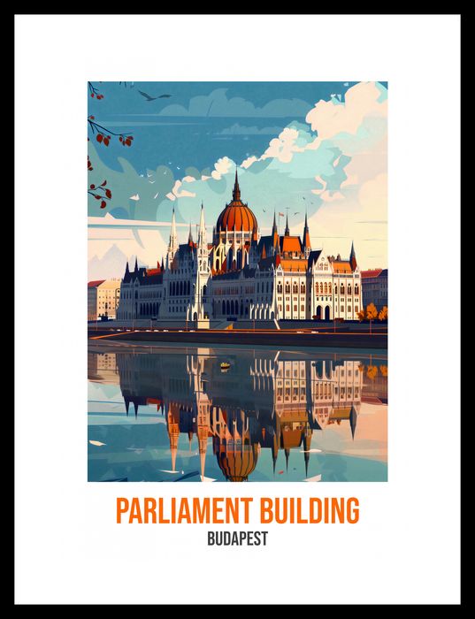 Plakat 25x35cm Parliament Building, Budapest