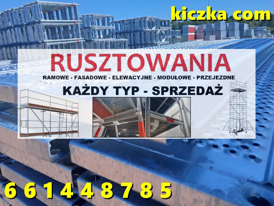 Rusztowania WYPRZEDAŻ Rusztowanie PLETTAC Bauman Modułowe Klinowe Choinkowe - Hurtownia Rusztowań KICZKA COM