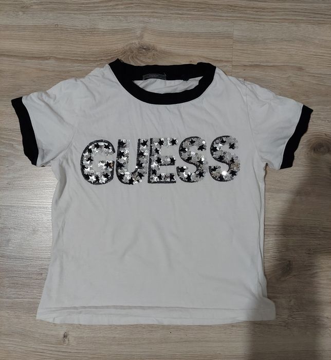 T-Shirt top Guess z cekinami rozmiar M