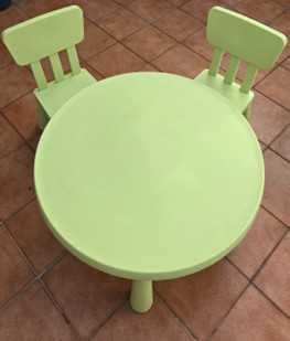 Mesa + cadeiras IKEA para crianca