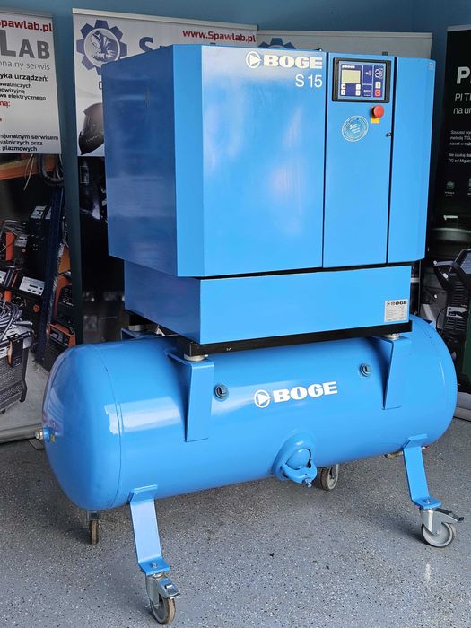 Sprężarka powietrza Boge S 15 350L/ Kompresor 11kW 8Bar 10Bar NoweFilt