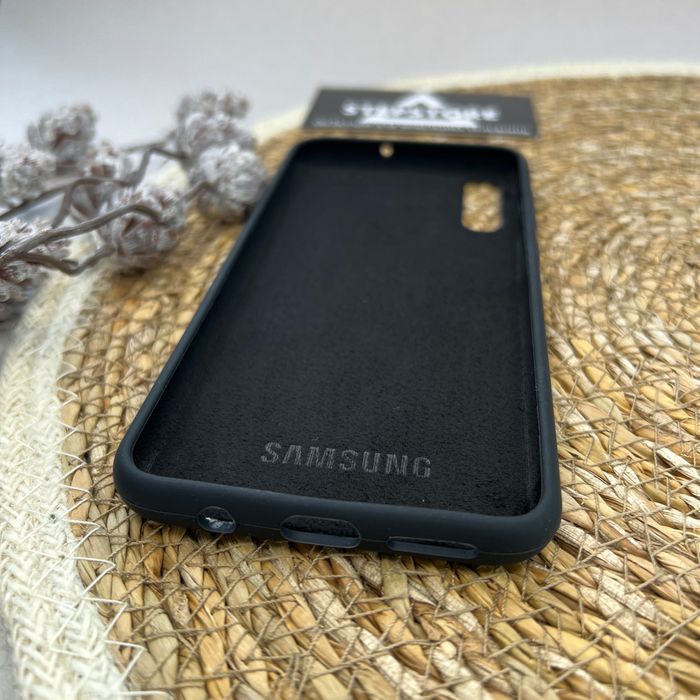 Чехол для Samsung A30s с микрофиброй противоударный силиконовый A50s